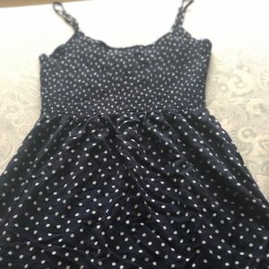 Polka dot strappy dress
